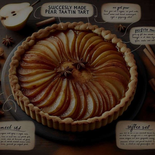 Quels sont les conseils pour réussir une tarte Tatin aux poires et épices douces?