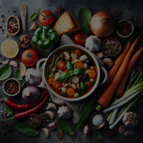 Quels sont les meilleurs ingrédients pour une soupe minestrone italienne riche ?